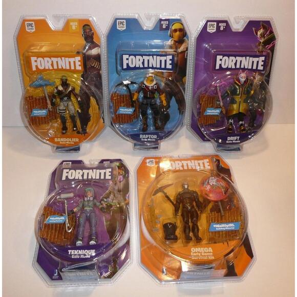 Fortnite Action Figures Lot of Bandolier Omega Teknique Raptor